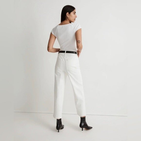 Madewell The Petite Perfect Vintage Wide-Leg Crop Jean - Picture 4 of 5